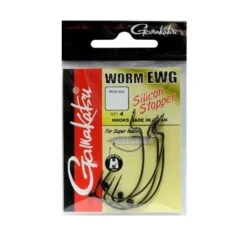 Gamakatsu GAMAKASTU Worm Offset EWG With Silicon Stopper