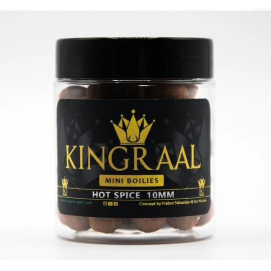 KINGRAAL Mini Boilies Hot Spice 10mm 50gr - Image 3