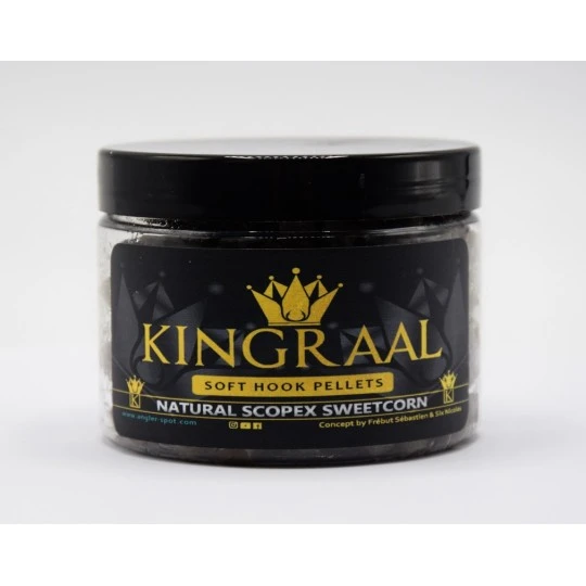 KINGRAAL Soft Hook Pellet 4mm Natural Scopex Sweetcorn 100gr - Image 2