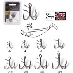 QUANTUM Claw Treble Hooks
