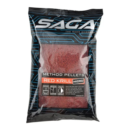 SPRO SAGA Method Micro Pellets Red Krill / 700gr - Image 2